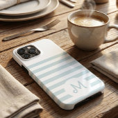Personalized Monogram Minimal Striped Modern Desig Case-Mate iPhoneケース