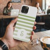 Personalized Monogram Minimal Striped Modern Desig Case-Mate iPhoneケース