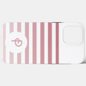 Personalized Monogram Minimal Striped Modern Desig Case-Mate iPhoneケース (裏面 (横))