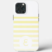 Personalized Monogram Minimal Striped Modern Desig Case-Mate iPhoneケース (裏面)