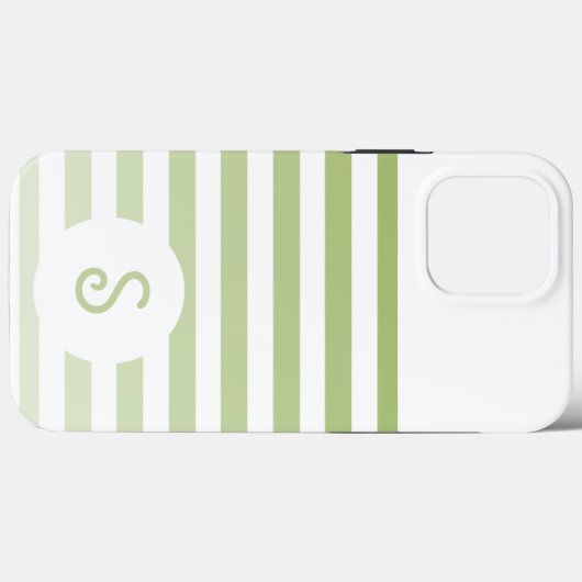Personalized Monogram Minimal Striped Modern Desig Case-Mate iPhoneケース (裏面 (横))