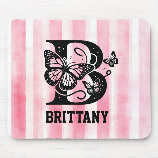 Personalized Monogram Mouse Pad マウスパッド (正面)