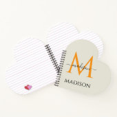 Personalized Monogram & Name  ノートブック (内部)