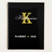 Personalized Monogram Name And Initial Planner プランナー手帳 (正面)
