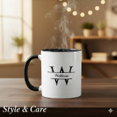 Personalized Monogram Name Mug Made for Daily Styl マグカップ
