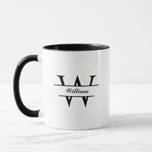 Personalized Monogram Name Mug Made for Daily Styl マグカップ (左)