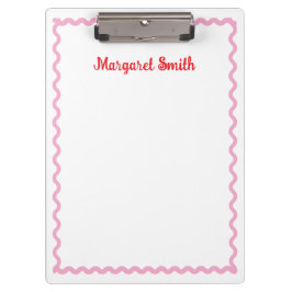 Personalized Monogram Notepads with Scallop Border クリップボード