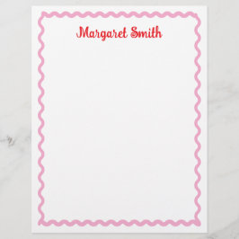 Personalized Monogram Notepads with Scallop Border レターヘッド