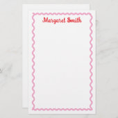 Personalized Monogram Notepads with Scallop Border 便箋 (正面/裏面)