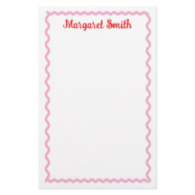 Personalized Monogram Notepads with Scallop Border