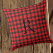 Personalized Monogram Pillow, Rustic Farmhouse クッション