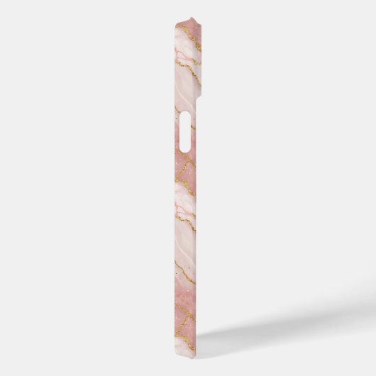 Personalized Monogram Rose Quartz Gold Case-Mate iPhoneケース (裏面 / 右)