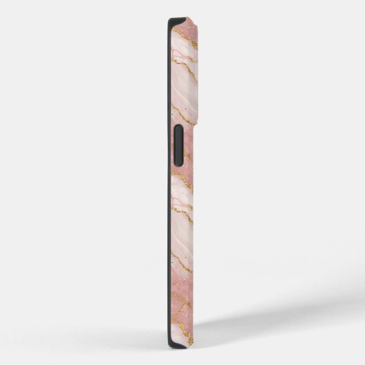 Personalized Monogram Rose Quartz Gold Case-Mate iPhoneケース (裏面 / 右)