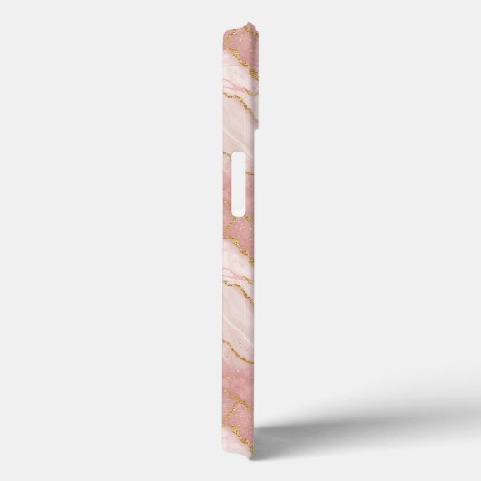 Personalized Monogram Rose Quartz Gold Case-Mate iPhoneケース (裏面 / 右)