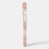 Personalized Monogram Rose Quartz Gold Case-Mate iPhoneケース (裏面 / 左)
