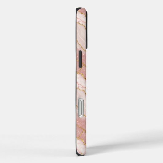 Personalized Monogram Rose Quartz Gold Case-Mate iPhoneケース (裏面 / 右)