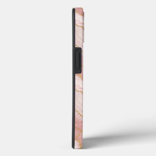 Personalized Monogram Rose Quartz Gold Case-Mate iPhoneケース (裏面 / 右)