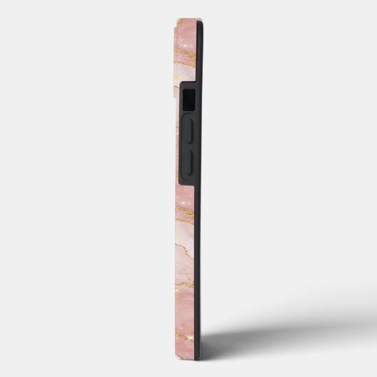 Personalized Monogram Rose Quartz Gold Case-Mate iPhoneケース (裏面 / 左)