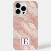 Personalized Monogram Rose Quartz Gold Case-Mate iPhoneケース (裏面)