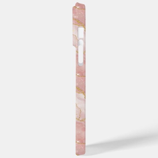 Personalized Monogram Rose Quartz Gold Case-Mate iPhoneケース (裏面 / 左)