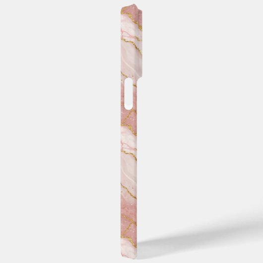 Personalized Monogram Rose Quartz Gold Case-Mate iPhoneケース (裏面 / 右)