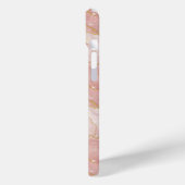 Personalized Monogram Rose Quartz Gold Case-Mate iPhoneケース (裏面 / 左)