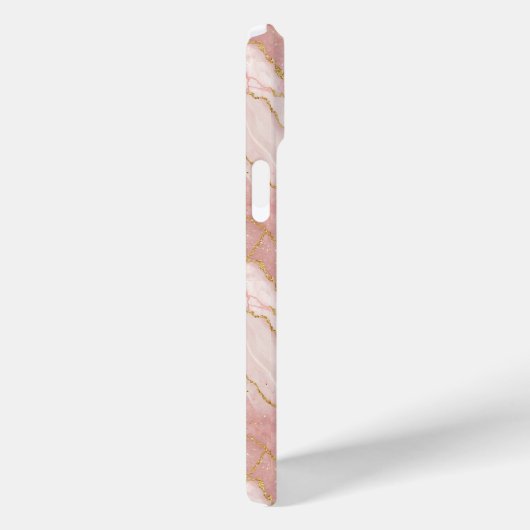 Personalized Monogram Rose Quartz Gold Case-Mate iPhoneケース (裏面 / 右)