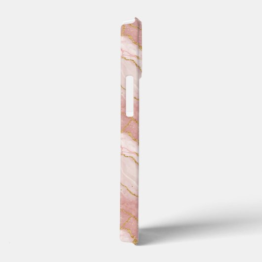 Personalized Monogram Rose Quartz Gold Case-Mate iPhoneケース (裏面 / 右)