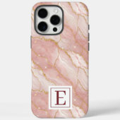 Personalized Monogram Rose Quartz Gold Case-Mate iPhoneケース (裏面)