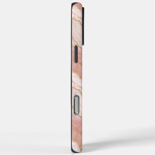 Personalized Monogram Rose Quartz Gold Case-Mate iPhoneケース (裏面 / 右)