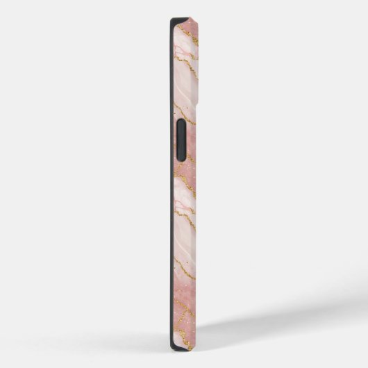 Personalized Monogram Rose Quartz Gold Case-Mate iPhoneケース (裏面 / 右)