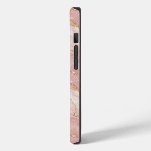 Personalized Monogram Rose Quartz Gold Case-Mate iPhoneケース (裏面 / 左)
