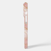 Personalized Monogram Rose Quartz Gold Case-Mate iPhoneケース (裏面 / 左)