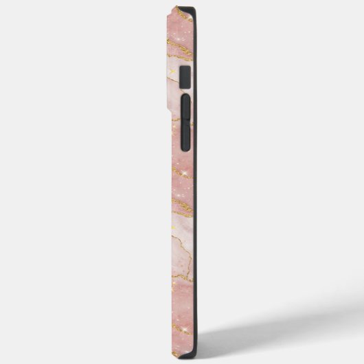 Personalized Monogram Rose Quartz Gold Case-Mate iPhoneケース (裏面 / 左)