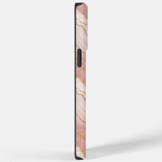 Personalized Monogram Rose Quartz Gold Case-Mate iPhoneケース (裏面 / 右)