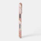 Personalized Monogram Rose Quartz Gold iPhoneケース (右側面)