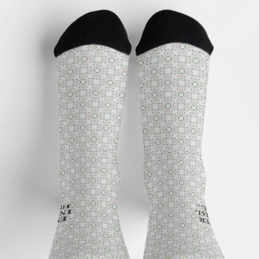 Personalized Monogram Socks – Custom Men's Dress ソックス (上部)