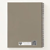 Personalized Monogram Suite | Luxe Linen Wedding ノートブック (裏面)