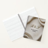 Personalized Monogram Suite | Luxe Linen Wedding ノートブック (内部)