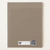 Personalized Monogram Suite | Luxe Linen Wedding プランナー手帳 (裏面)