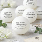 Personalized Monogram Wedding  卓球ボール
