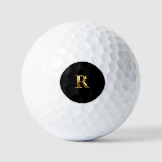 Personalized Monogrammed Golf Balls ゴルフボール (正面)