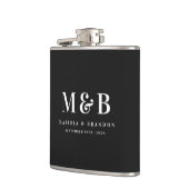 Personalized Monogrammed Initials Wedding Favors フラスク (左)