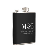 Personalized Monogrammed Initials Wedding Favors フラスク (右)
