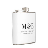Personalized Monogrammed Initials Wedding Favors フラスク (右)