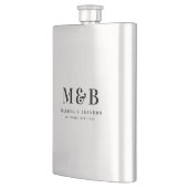 Personalized Monogrammed Initials Wedding Favors フラスク (左)