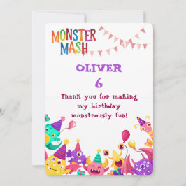 Personalized Monster Thank You Card – Crocodile &  サンキューカード