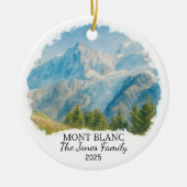 Personalized Mont Blanc Ornament, France セラミックオーナメント (正面)