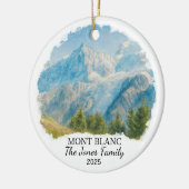 Personalized Mont Blanc Ornament, France セラミックオーナメント (左)