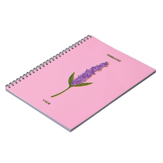 Personalized Monthly Serenity Journal Minimalist ノートブック (左側)